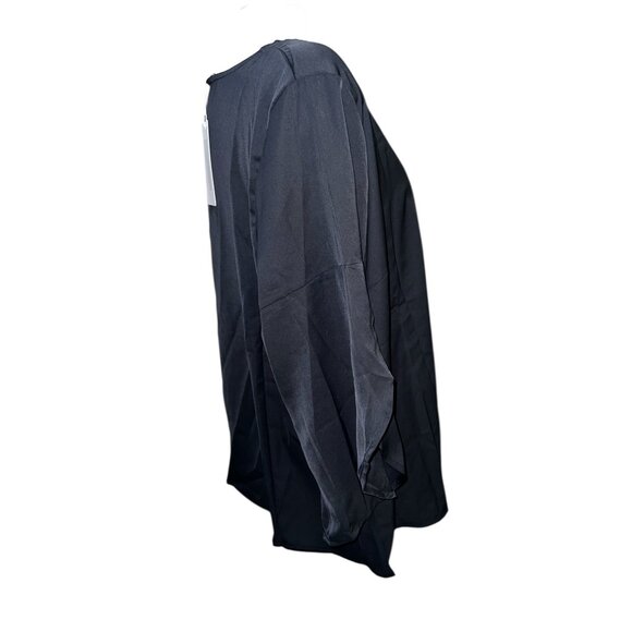 BloomChic Long Sleeve Boat Neck Silky Casual Career Blouse Sz 18/20 (2XL) Womens - Picture 5 of 9